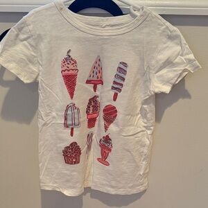 Crewcuts Ice Cream Graphic Tee - White and Pink